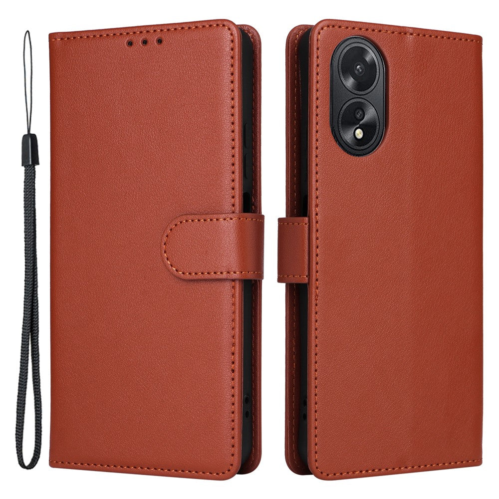 For Oppo A18 4G Mobile Phone Case   PU Leather Stand Flip Phone Cover