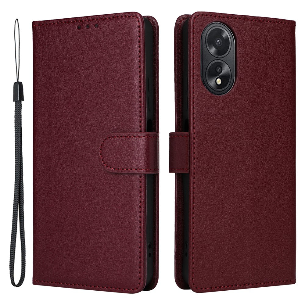 For Oppo A18 4G Mobile Phone Case   PU Leather Stand Flip Phone Cover