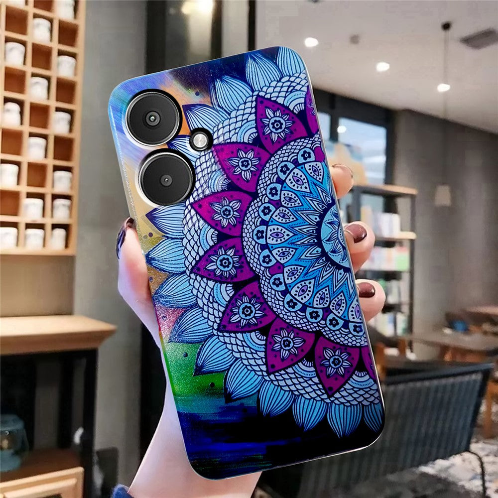 For Xiaomi Redmi 13C 4G / Poco C65 4G TPU Case Pattern Printing Phone Cover