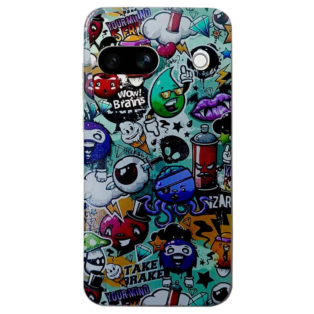 For Google Pixel 8a   Case Pattern Printing Soft TPU Phone Cover