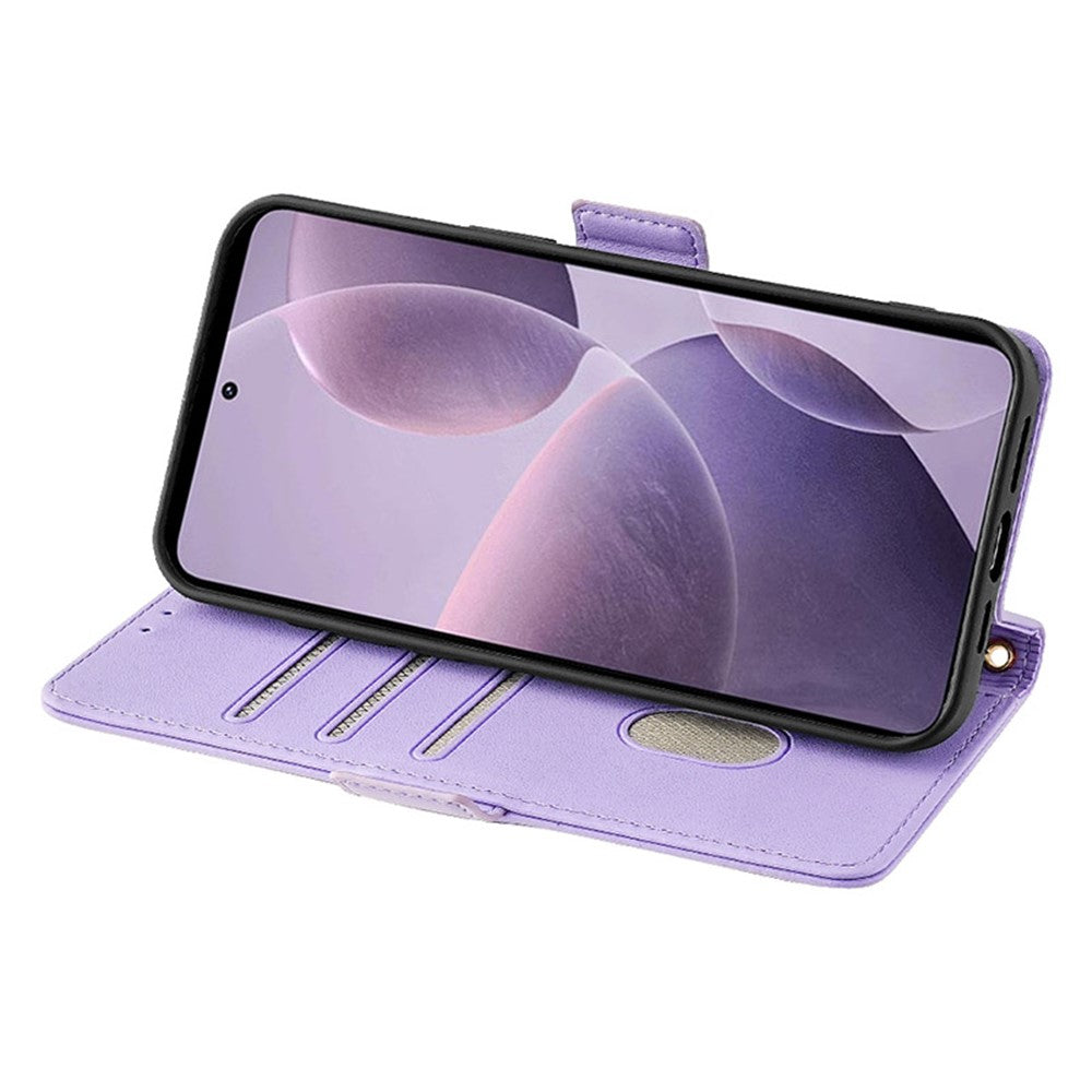 For Xiaomi 14 Ultra Case RFID Blocking PU Leather Wallet Flip Phone Cover with Shoulder Strap