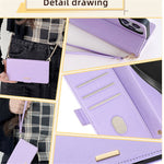 For Xiaomi 14 Ultra Case RFID Blocking PU Leather Wallet Flip Phone Cover with Shoulder Strap