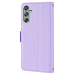 For Samsung Galaxy M34 5G / F34 5G Wallet Case RFID Blocking Leather Phone Cover with 2 Straps