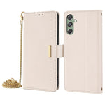 For Samsung Galaxy M34 5G / F34 5G Wallet Case RFID Blocking Leather Phone Cover with 2 Straps