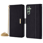 For Samsung Galaxy M34 5G / F34 5G Wallet Case RFID Blocking Leather Phone Cover with 2 Straps