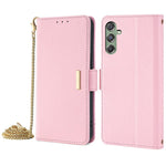For Samsung Galaxy M34 5G / F34 5G Wallet Case RFID Blocking Leather Phone Cover with 2 Straps