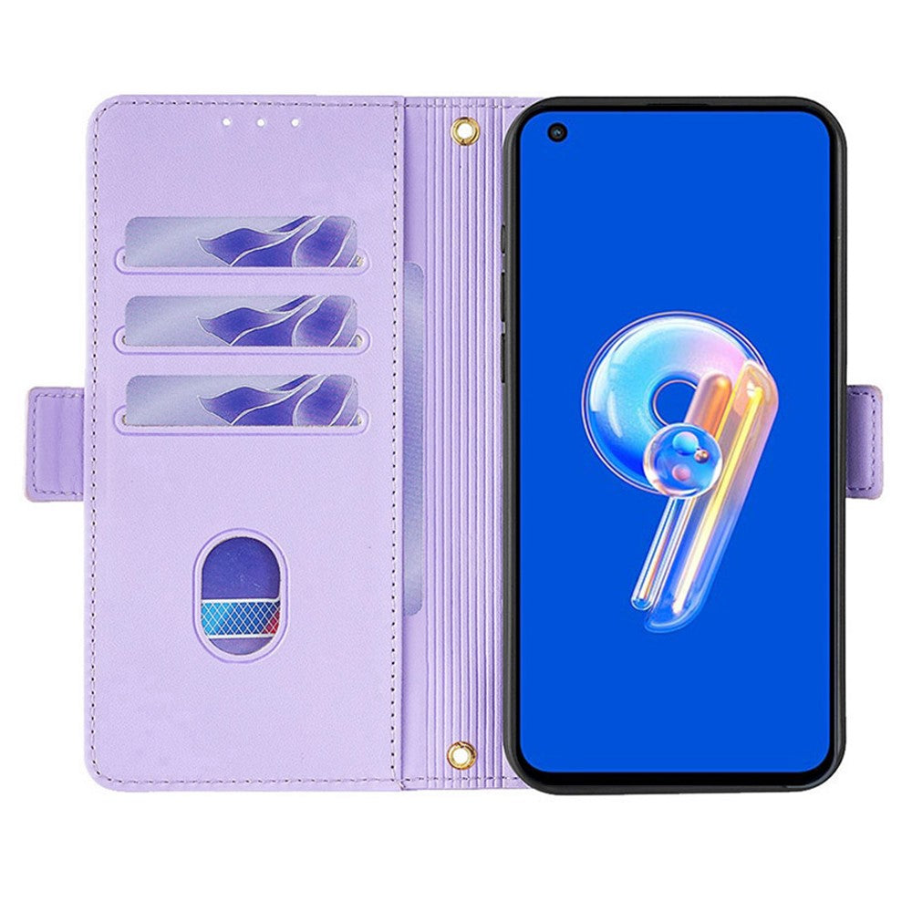 For Asus Zenfone 9 5G / Zenfone 9z Case Wallet PU Leather RFID Blocking Crossbody Cell Phone Cover
