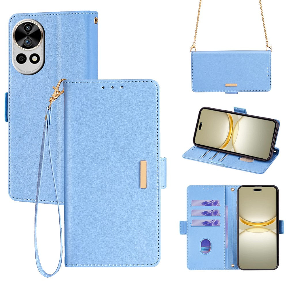 For Huawei nova 12 Pro 5G / nova 12 Ultra 5G Case RFID Blocking PU Leather Stand Crossbody Phone Cover