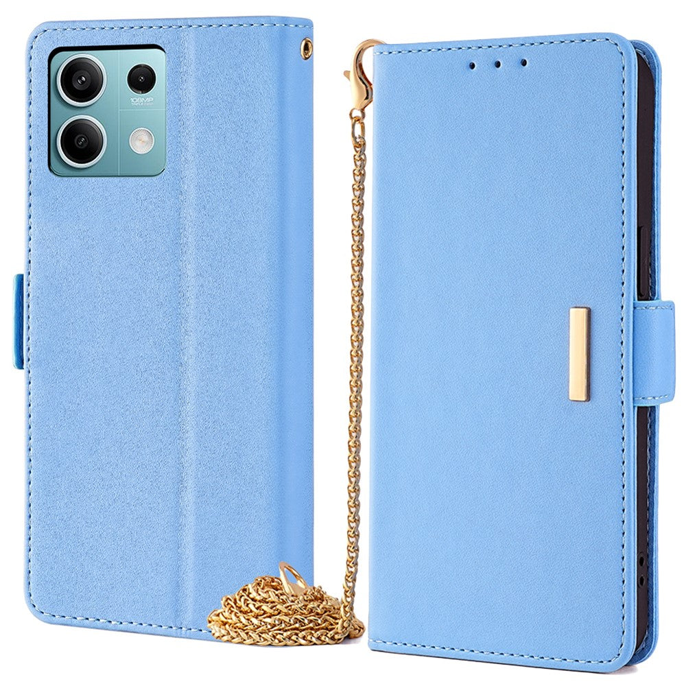 For Xiaomi Redmi Note 13 4G Crossbody Lanyard Case PU Leather RFID Blocking Flip Phone Cover