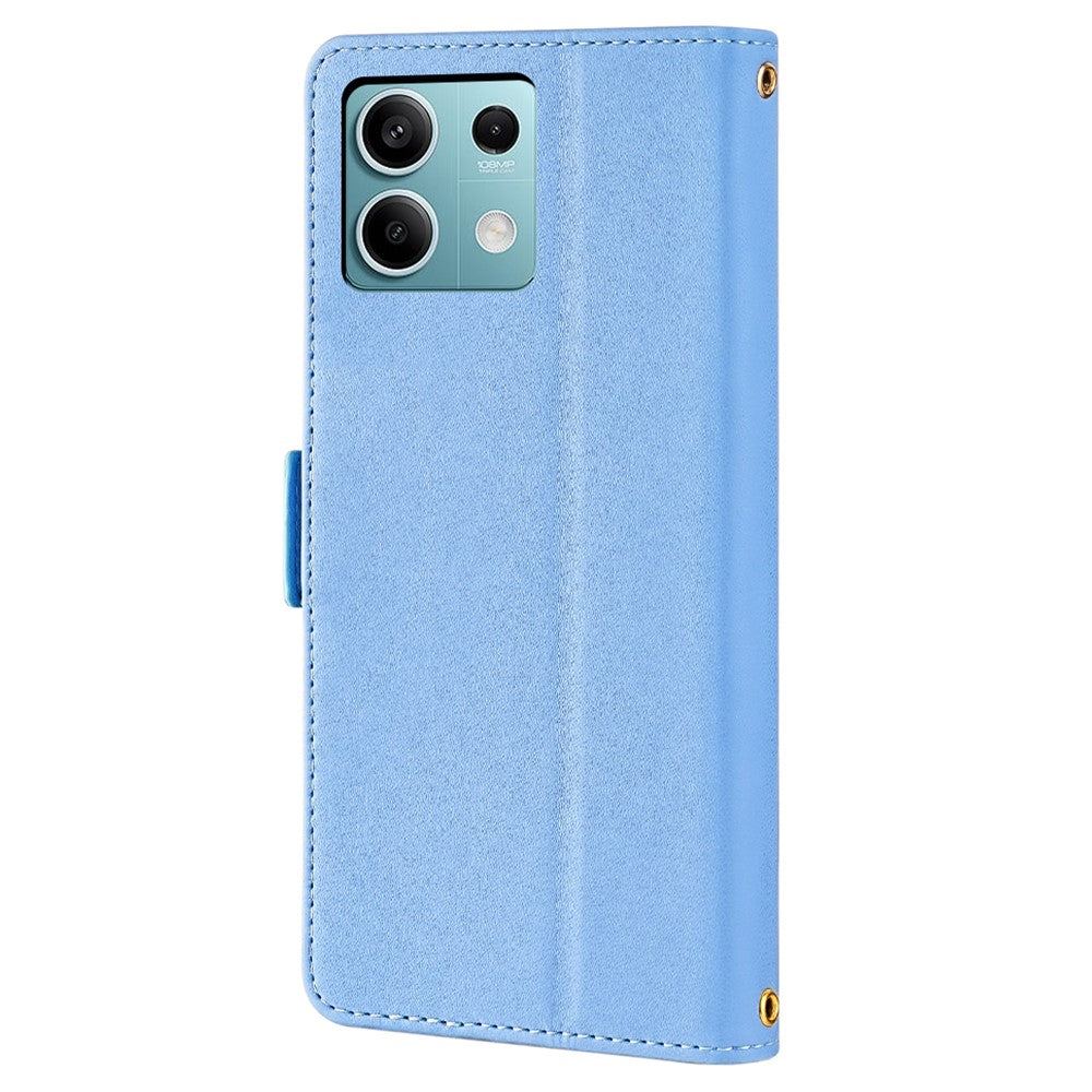 For Xiaomi Redmi Note 13 4G Crossbody Lanyard Case PU Leather RFID Blocking Flip Phone Cover
