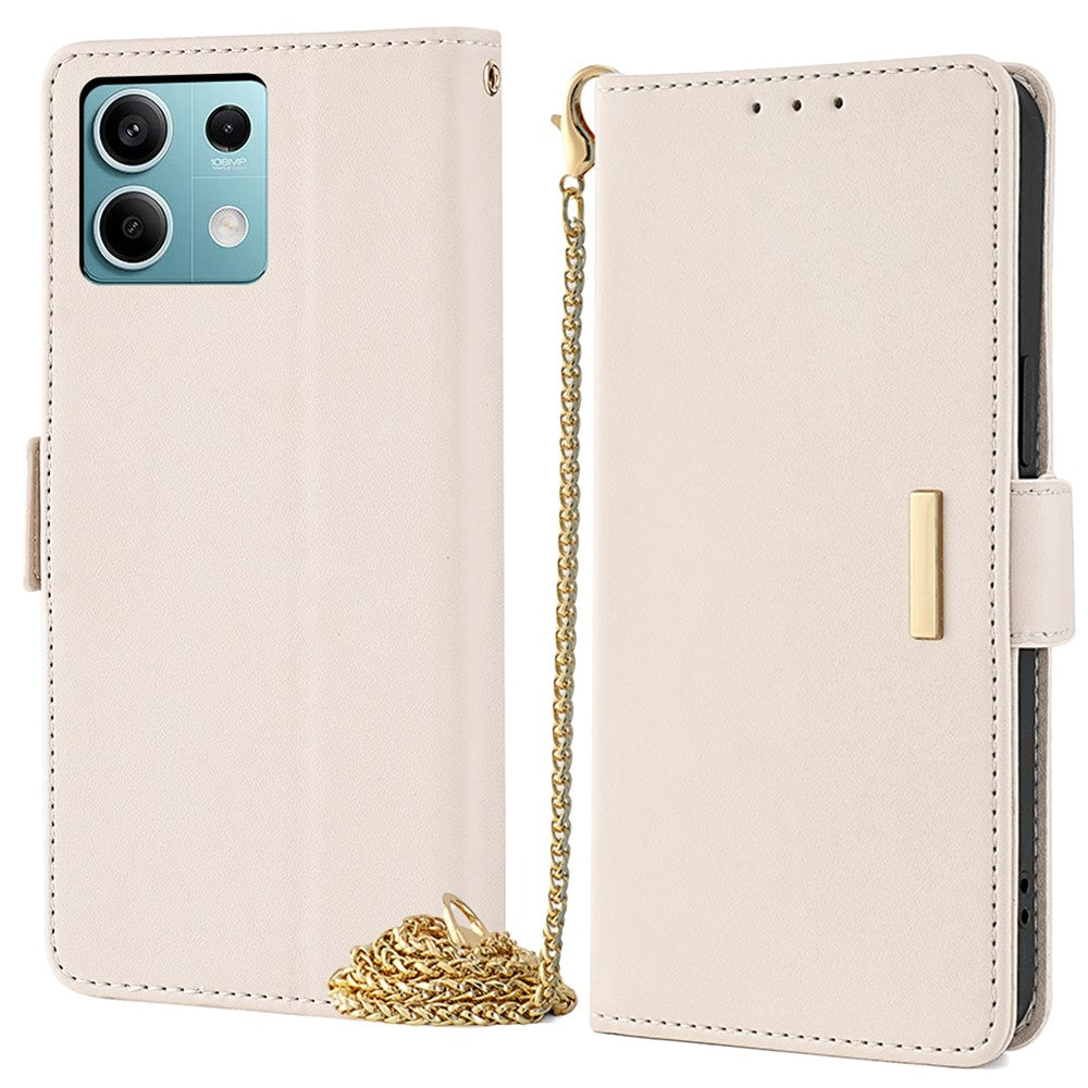For Xiaomi Redmi Note 13 4G Crossbody Lanyard Case PU Leather RFID Blocking Flip Phone Cover