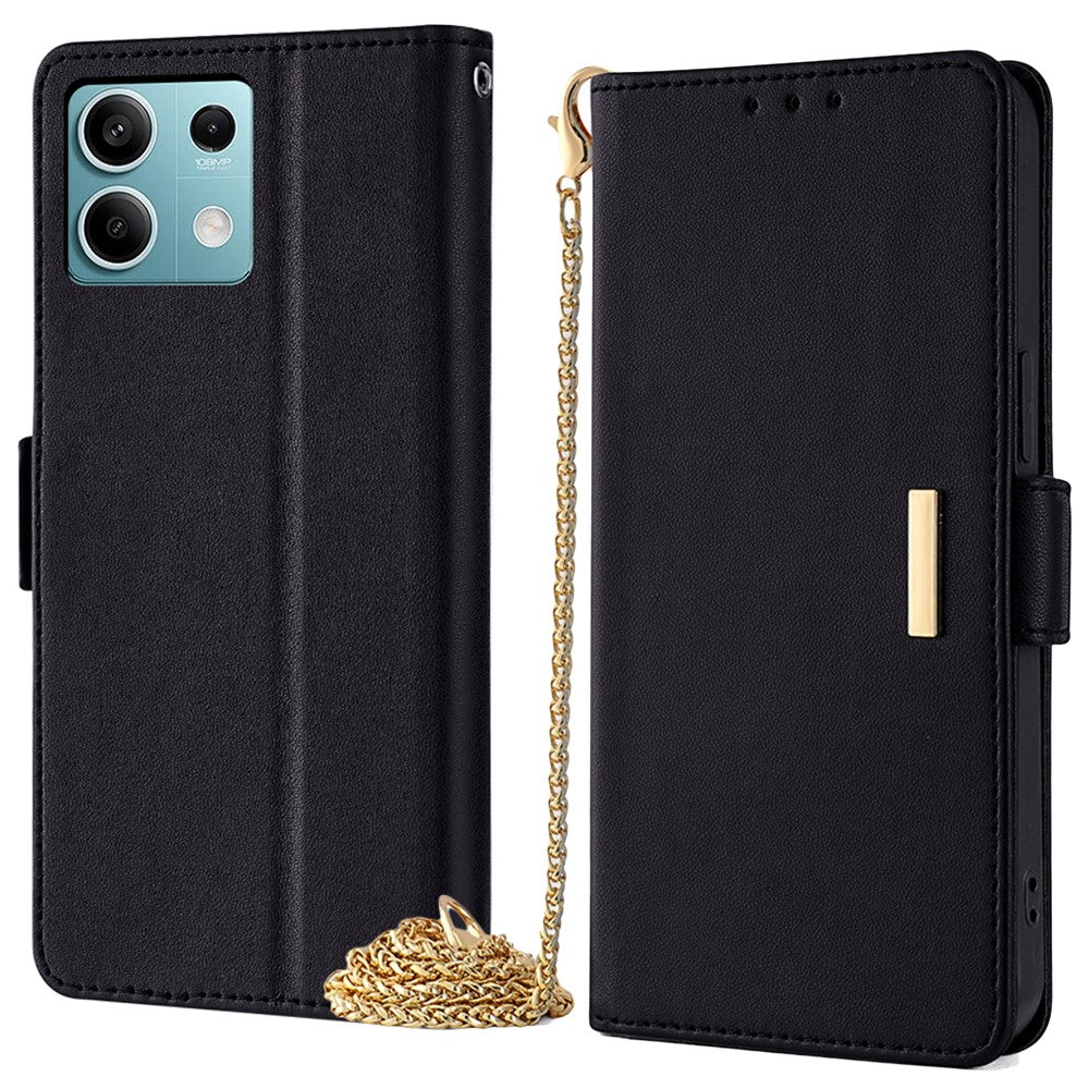 For Xiaomi Redmi Note 13 4G Crossbody Lanyard Case PU Leather RFID Blocking Flip Phone Cover