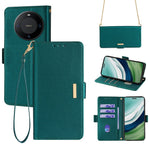 For Huawei Mate 60 Pro / Mate 60 Pro+ Case with Shoulder Strap RFID Blocking Leather Phone Cover