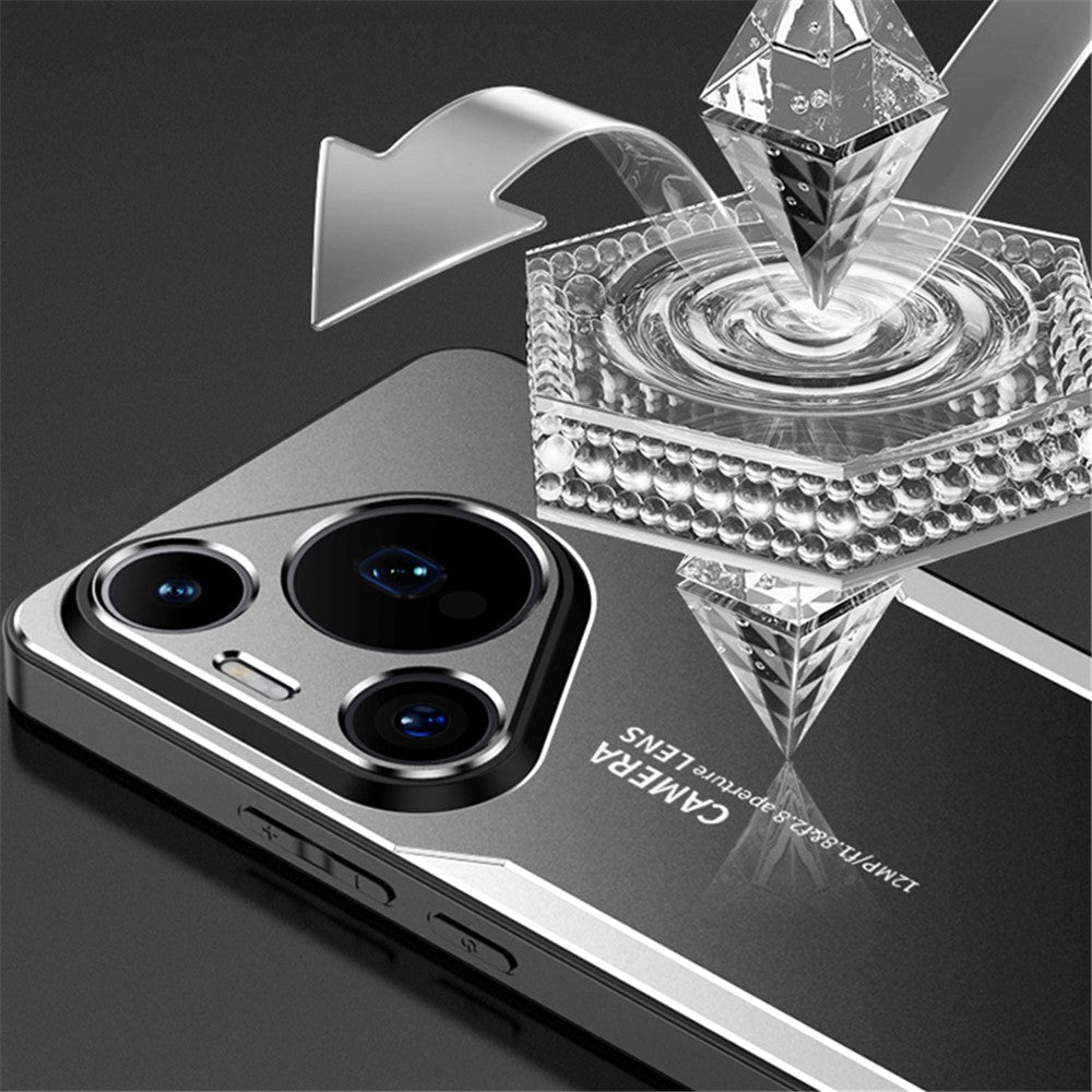 For Huawei Pura 70 Case Aluminum Alloy+PC+TPU Anti-fall Phone Cover