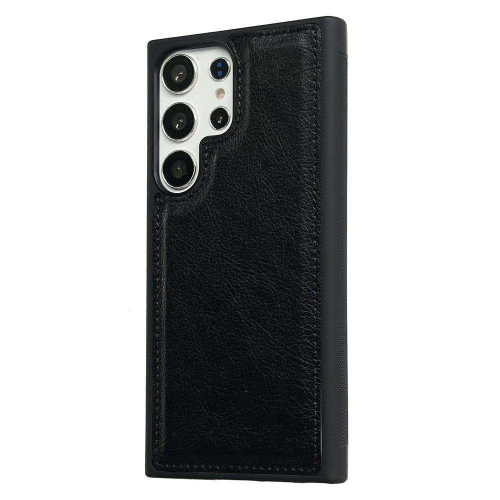 Samsung Galaxy S22 Ultra 5G mobilskal Slim-Fit PU-läderbelagt TPU mobilskal