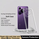 IMAK UX-5-serien til Huawei Pura 70 Pro / Pura 70 Pro+-etui, gennemsigtigt blødt TPU-cover, tyndt mobilcover