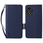 For Honor Play 50 / Play 50m Case with Wrist Strap Litchi Texture PU Leather Wallet Phone Cover