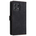 For Motorola Edge 50s Pro 5G / Edge 50 Pro 5G / Edge 50 5G Case RFID Blocking Leather Flip Magnetic Protect Phone Cover with Wrist Strap