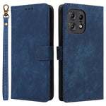 For Motorola Edge 50s Pro 5G / Edge 50 Pro 5G / Edge 50 5G Case RFID Blocking Leather Flip Magnetic Protect Phone Cover with Wrist Strap