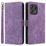 For Motorola Edge 50s Pro 5G / Edge 50 Pro 5G / Edge 50 5G Case RFID Blocking Leather Flip Magnetic Protect Phone Cover with Wrist Strap