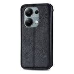 For Xiaomi Redmi Note 13 Pro 4G / Poco M6 Pro 4G PU Leather Case Rhombus Imprint Wallet Stand Phone Cover