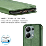 For Xiaomi Redmi Note 13 Pro 4G / Poco M6 Pro 4G PU Leather Case Rhombus Imprint Wallet Stand Phone Cover