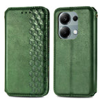 For Xiaomi Redmi Note 13 Pro 4G / Poco M6 Pro 4G PU Leather Case Rhombus Imprint Wallet Stand Phone Cover