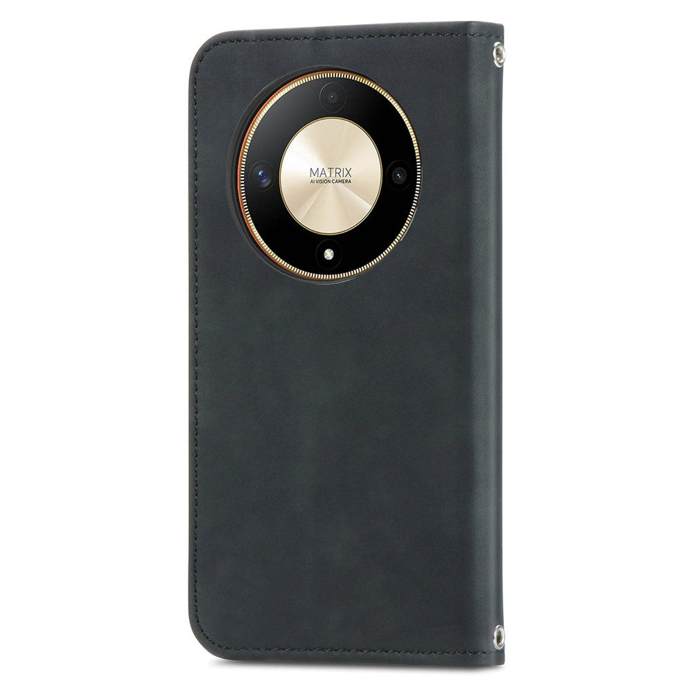 For Honor X9b 5G / Magic6 Lite 5G / X50 5G Case PU Leather Skin-touch Mobile Phone Stand Cover