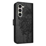 For Samsung Galaxy Z Fold6 5G Wallet Case with Wrist Strap Butterfly Imprint Leather Phone Cover