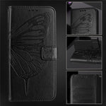 For Samsung Galaxy Z Fold6 5G Wallet Case with Wrist Strap Butterfly Imprint Leather Phone Cover