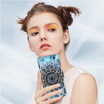 For iPhone 17th / 16th Leather Case with Strap and Card Holder Pattern Printing Phone Stand Cover