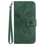 HT04 For Oppo A60 4G Case Sunflower Leather Wallet Phone Cover with Wrist Strap