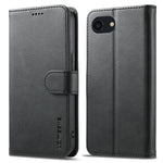 LC.IMEEKE Til iPhone 17e / 16e Cover Kalvetekstur Magnetlås Stativ Telefoncover