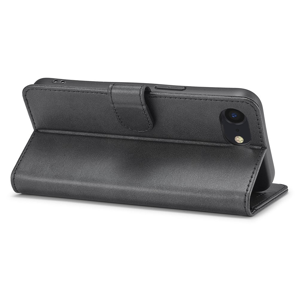 LC.IMEEKE Til iPhone 17e / 16e Cover Kalvetekstur Magnetlås Stativ Telefoncover