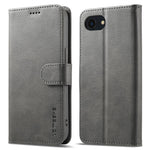 LC.IMEEKE Til iPhone 17e / 16e Cover Kalvetekstur Magnetlås Stativ Telefoncover