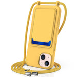 For iPhone 14 Plus Case with Lanyard Liquid Silicone Shockproof Phone Cover