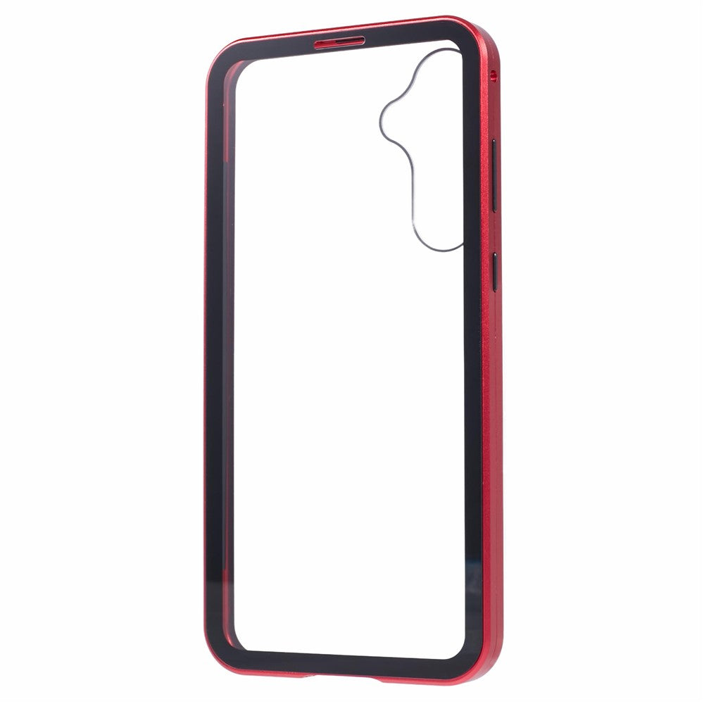 Samsung Galaxy A15 5G Helkroppsskal Magnetiskt Härdat Glas Dubbelsidigt mobilskal