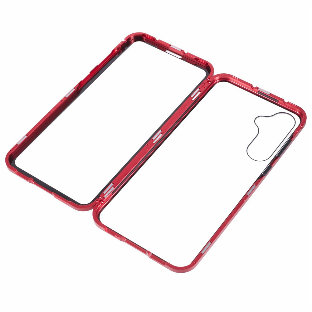 Samsung Galaxy A15 5G Helkroppsskal Magnetiskt Härdat Glas Dubbelsidigt mobilskal