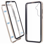 Samsung Galaxy A15 5G Helkroppsskal Magnetiskt Härdat Glas Dubbelsidigt mobilskal