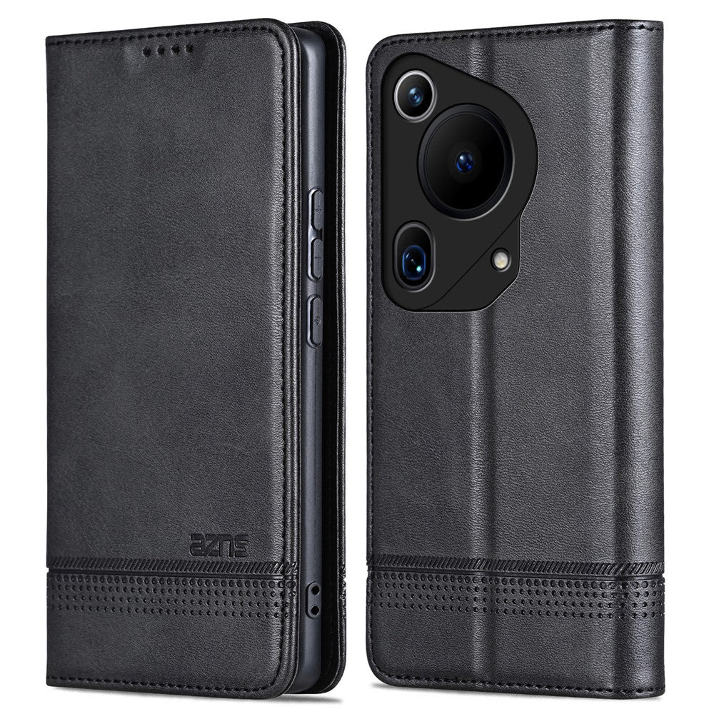 AZNS For Huawei Pura 70 Ultra Case PU Leather Magnetic Closure Shockproof Flip Phone Cover