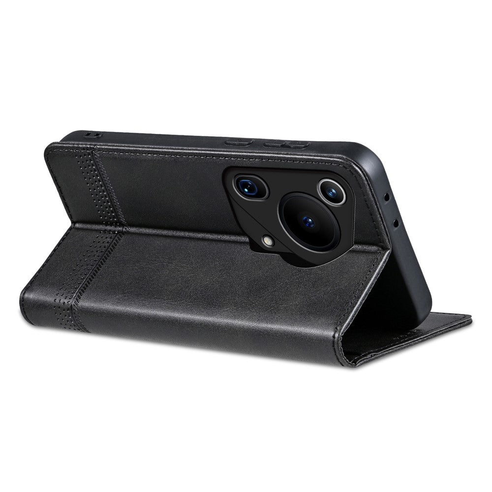 AZNS For Huawei Pura 70 Ultra Case PU Leather Magnetic Closure Shockproof Flip Phone Cover