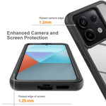Xiaomi Redmi Note 13 Pro 5G / Poco X6 5G-skal med PET-skärmfilm PC+TPU heltäckande mobilskal