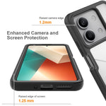 For Xiaomi Redmi Note 13 5G Case PC+TPU Phone Cover with PET Screen Protector
