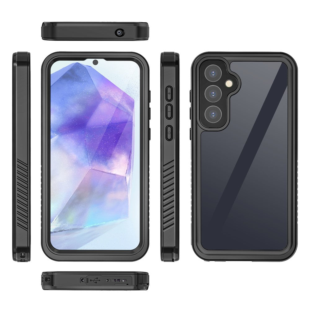 REDPEPPER FS Series For Samsung Galaxy A55 5G   Phone Case IP68 Waterproof Shell Clear Back Panel Phone Cover