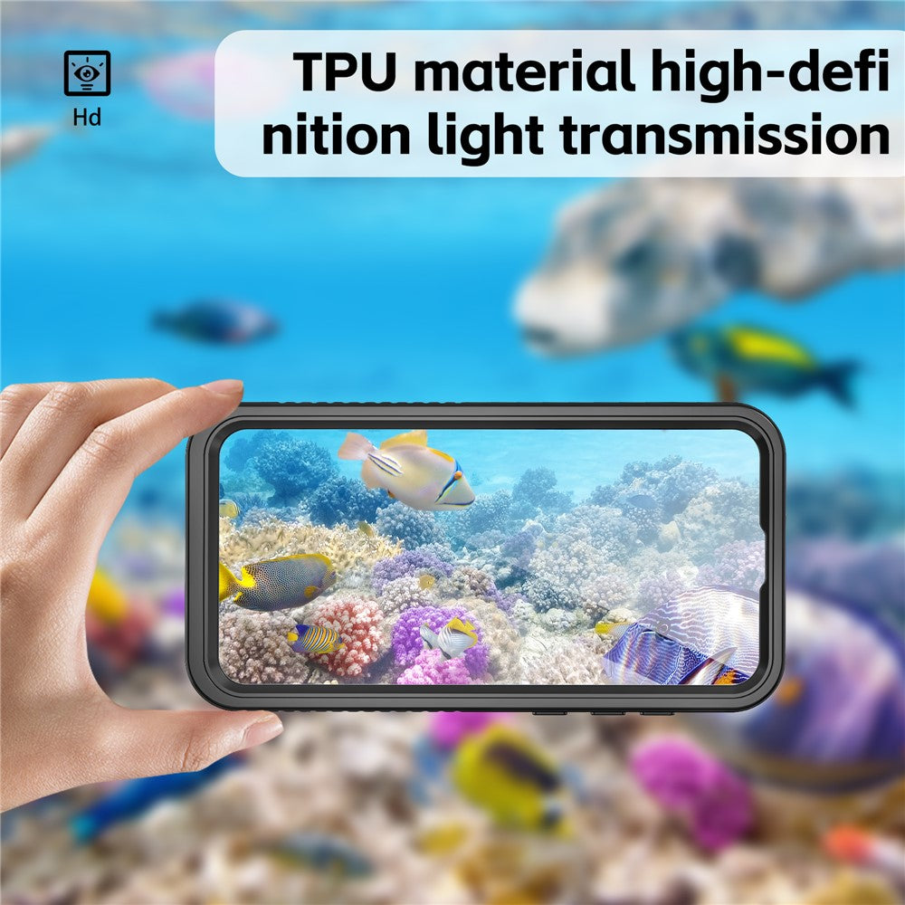 REDPEPPER FS Series For Samsung Galaxy A55 5G   Phone Case IP68 Waterproof Shell Clear Back Panel Phone Cover
