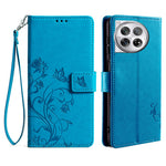 For OnePlus 12 5G Case Butterfly Flower Folding Stand Leather Cover Mobile   Accessories
