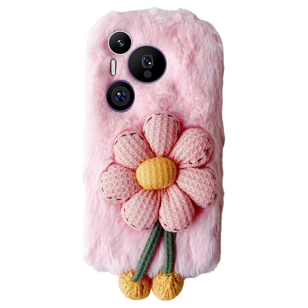For Huawei Pura 70 Pro / Pura 70 Pro+ TPU Case Fluffy Sunflower Decor Soft Phone Cover