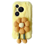 For Huawei Pura 70 Pro / Pura 70 Pro+ TPU Case Fluffy Sunflower Decor Soft Phone Cover