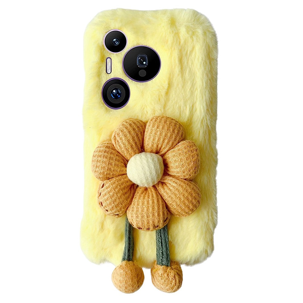 For Huawei Pura 70 Pro / Pura 70 Pro+ TPU Case Fluffy Sunflower Decor Soft Phone Cover