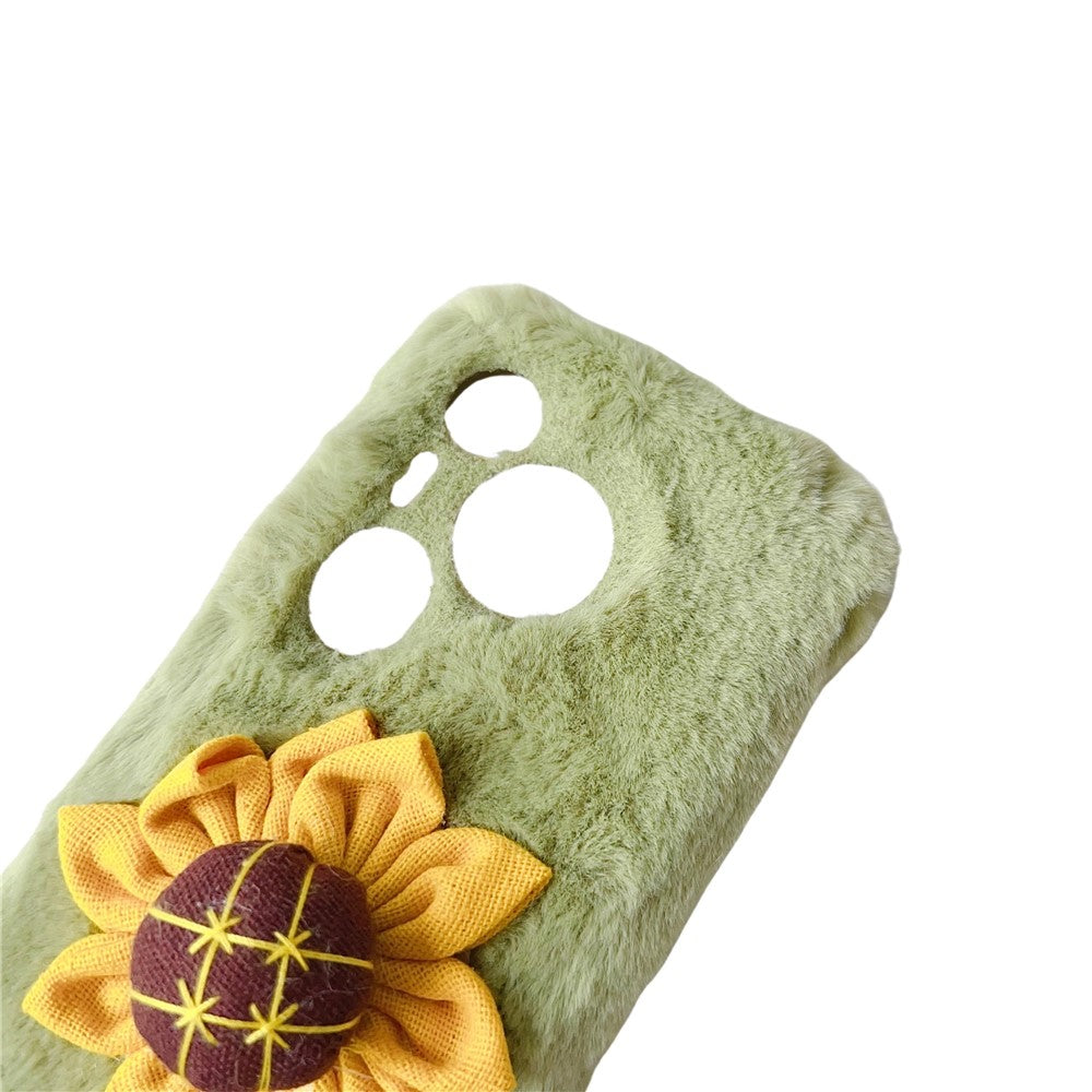 For Huawei Pura 70 Pro / 70 Pro+ Case Sunflower Fur Warm Plush TPU Phone Cover
